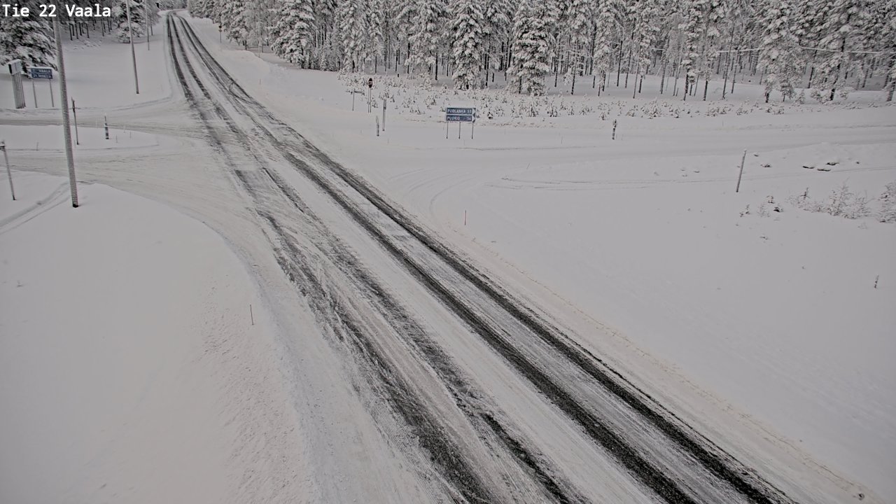 Weather Camera Image Väg 22 Vaala, Vaala, Pohjois-Pohjanmaa