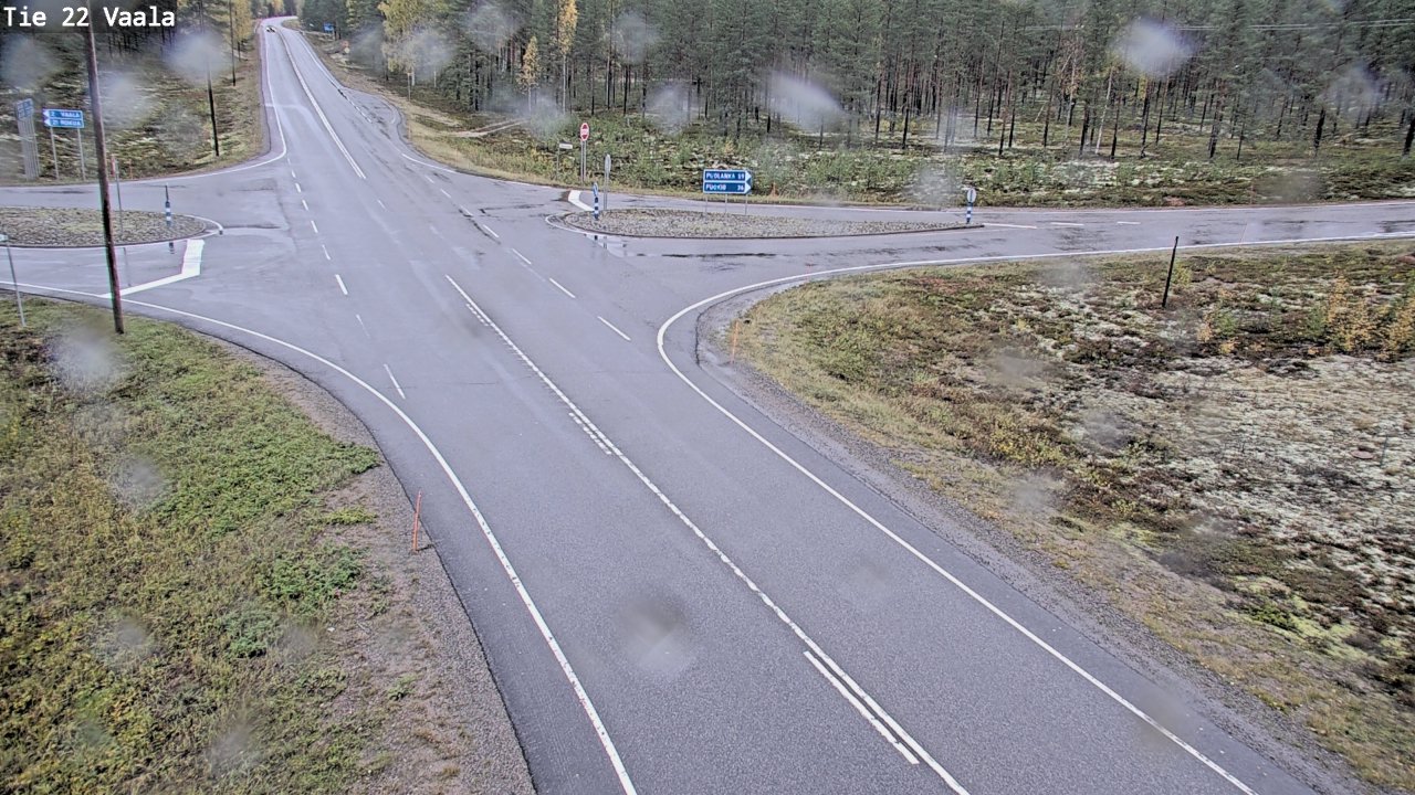 Weather Camera Image Road 22 Vaala, Vaala, Pohjois-Pohjanmaa