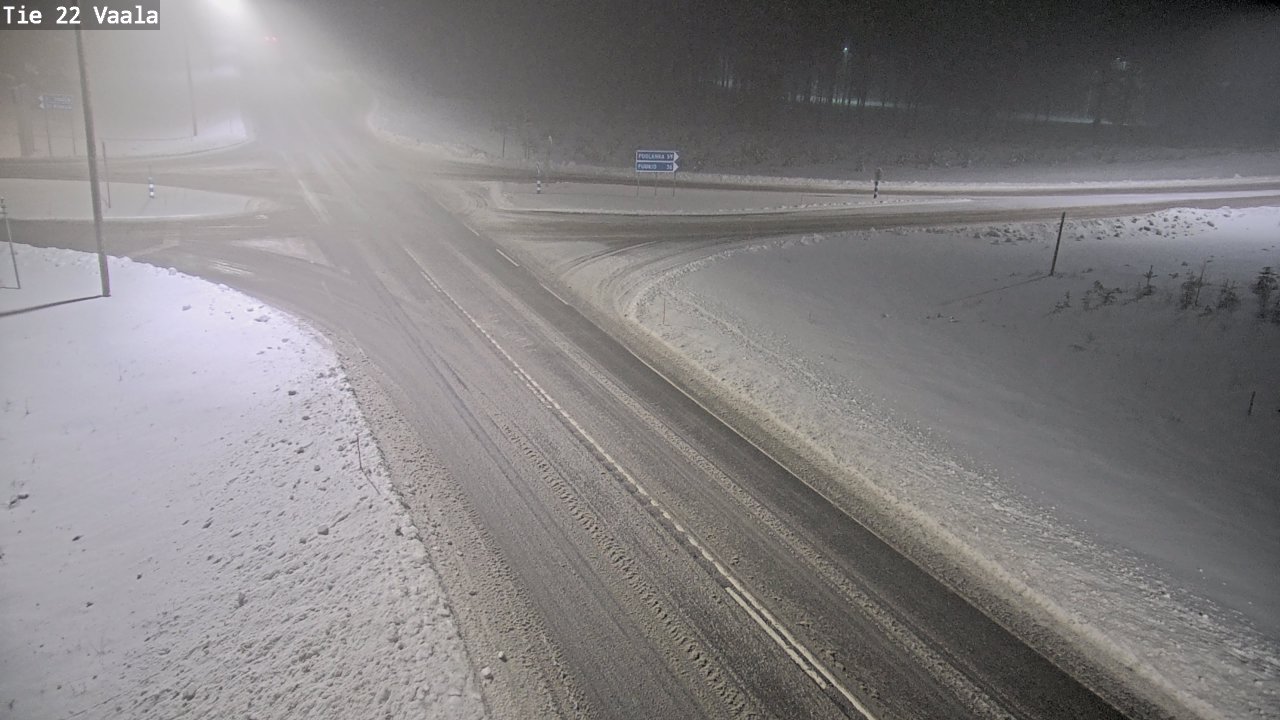 Weather Camera Image Road 22 Vaala, Vaala, Pohjois-Pohjanmaa