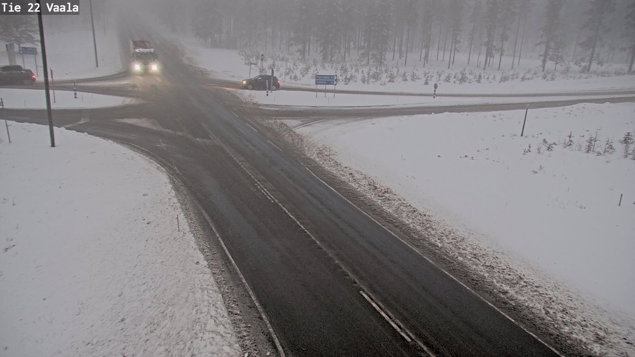 Weather Camera Image Road 22 Vaala, Vaala, Pohjois-Pohjanmaa