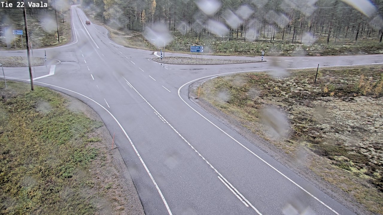 Weather Camera Image Road 22 Vaala, Vaala, Pohjois-Pohjanmaa