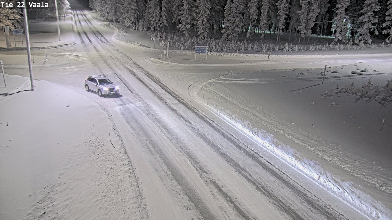 Weather Camera Image Väg 22 Vaala, Vaala, Pohjois-Pohjanmaa