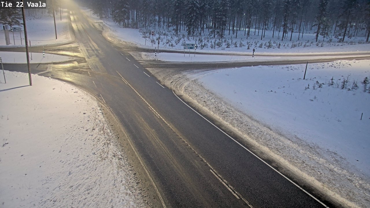 Weather Camera Image Väg 22 Vaala, Vaala, Pohjois-Pohjanmaa