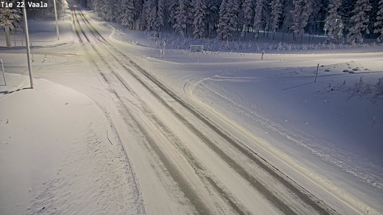 Weather Camera Image Väg 22 Vaala, Vaala, Pohjois-Pohjanmaa