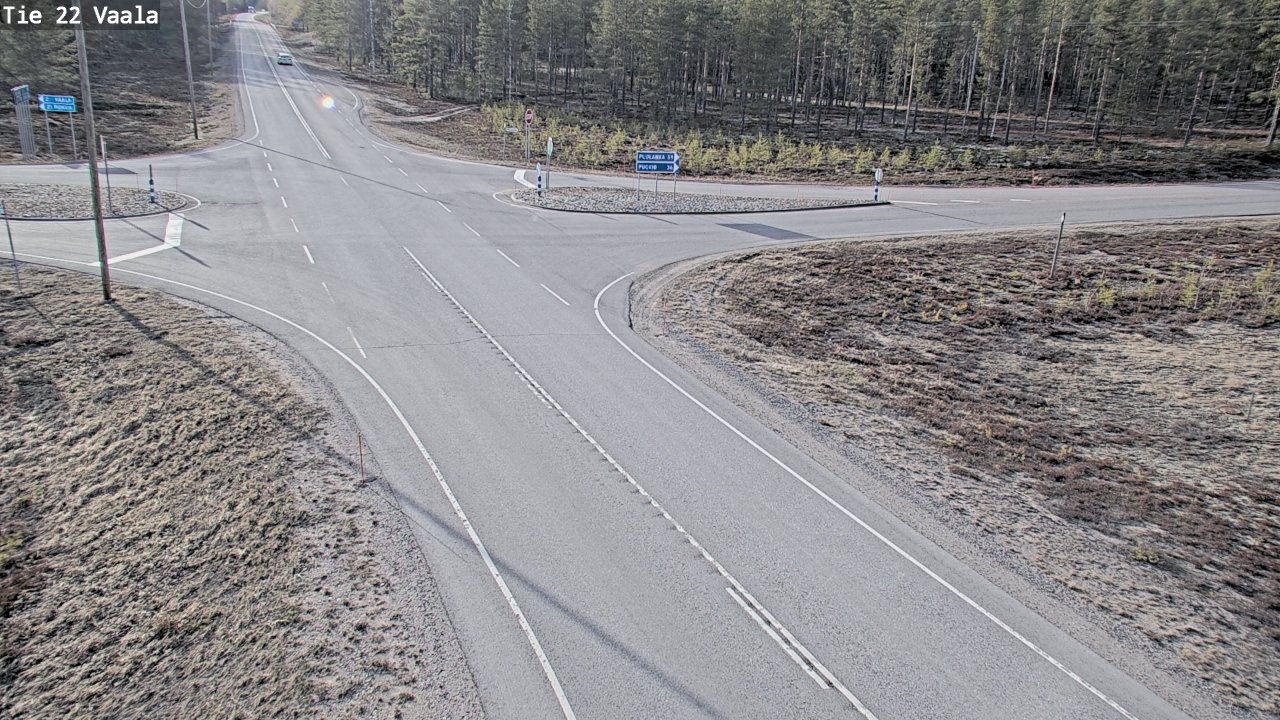 Weather Camera Image Väg 22 Vaala, Vaala, Pohjois-Pohjanmaa