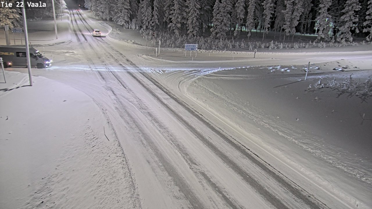 Weather Camera Image Väg 22 Vaala, Vaala, Pohjois-Pohjanmaa
