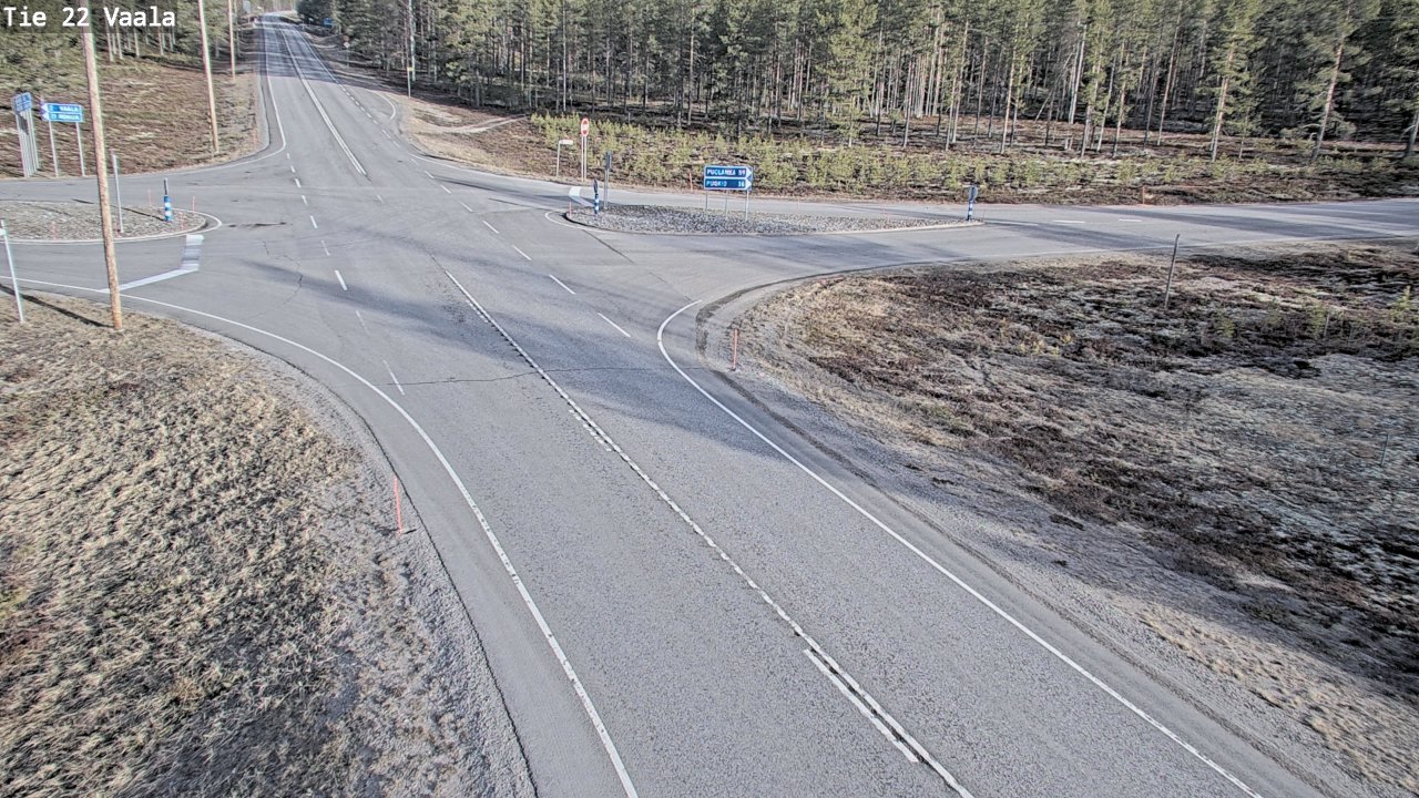 Weather Camera Image Väg 22 Vaala, Vaala, Pohjois-Pohjanmaa