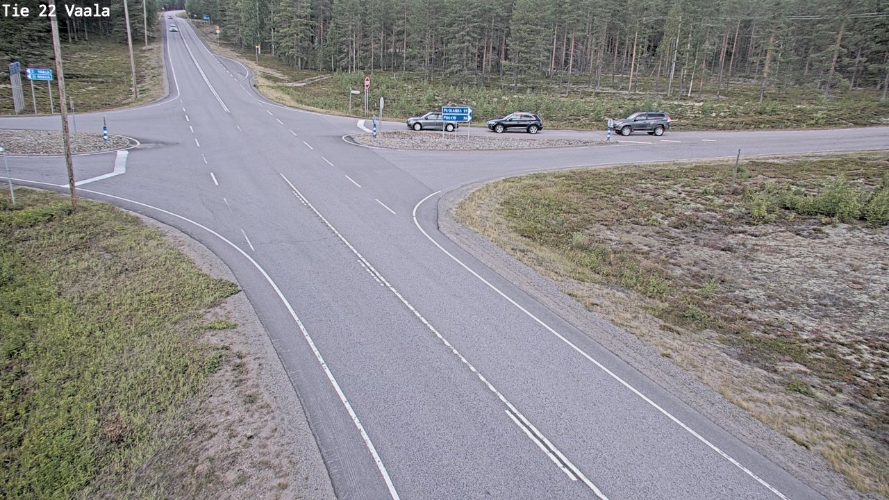 Weather Camera Image Road 22 Vaala, Vaala, Pohjois-Pohjanmaa