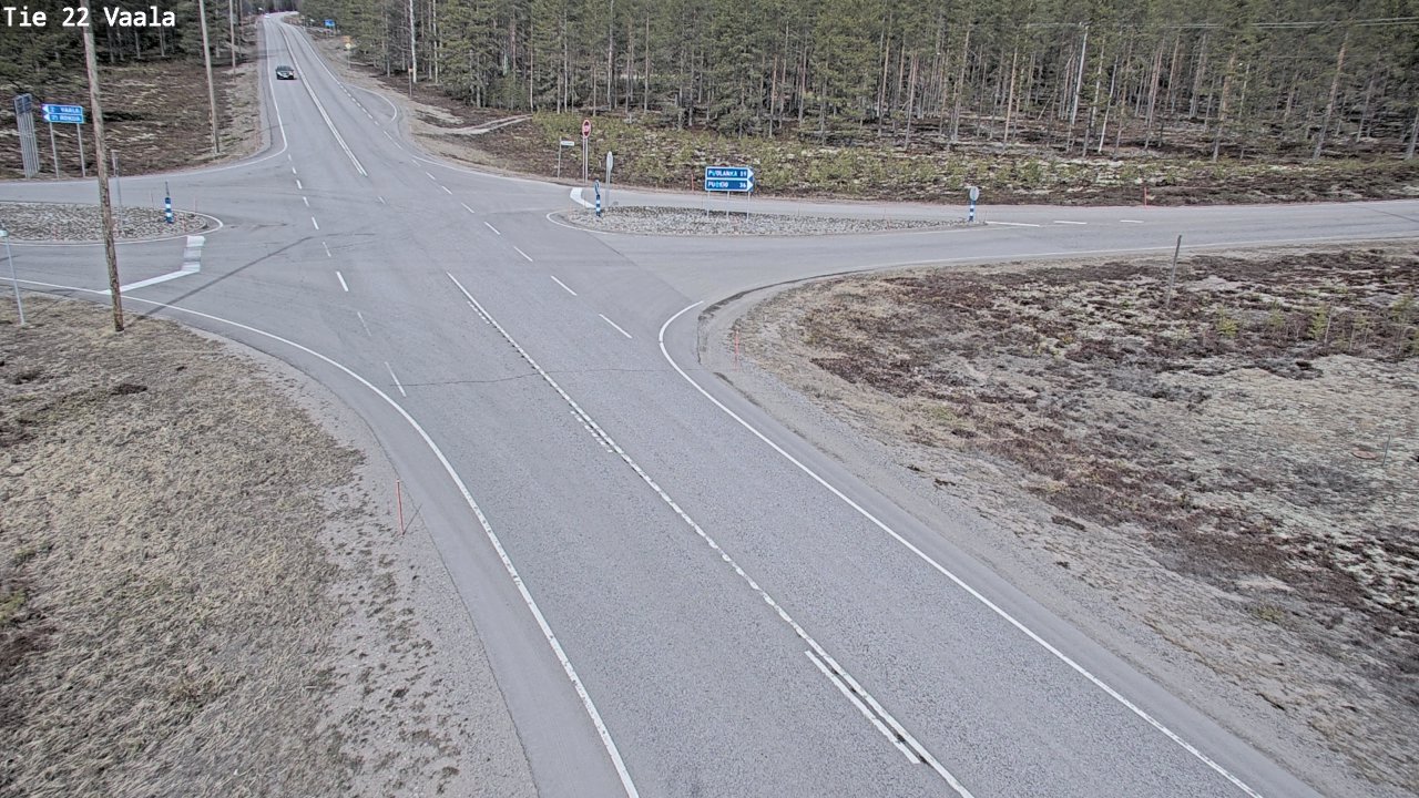 Weather Camera Image Väg 22 Vaala, Vaala, Pohjois-Pohjanmaa