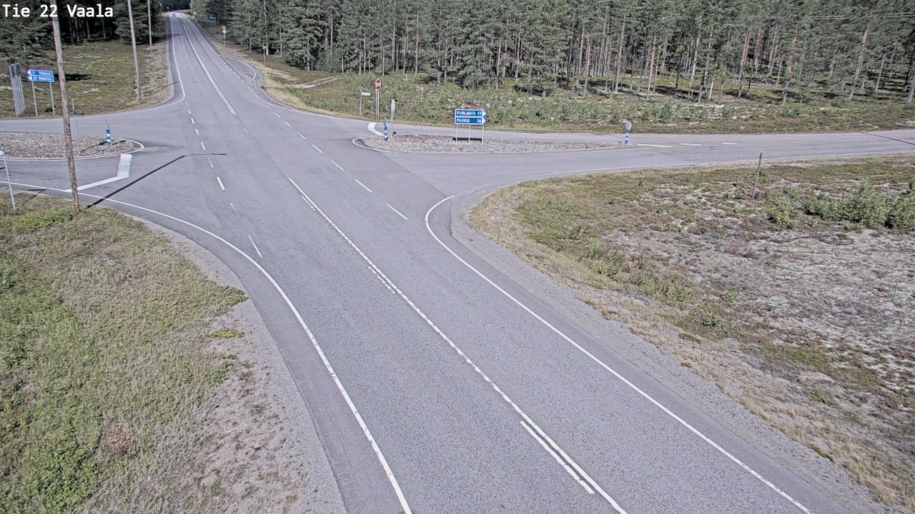 Weather Camera Image Road 22 Vaala, Vaala, Pohjois-Pohjanmaa