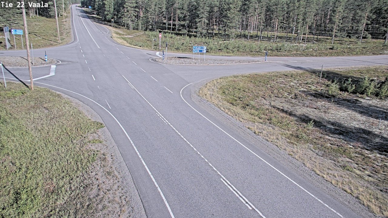 Weather Camera Image Road 22 Vaala, Vaala, Pohjois-Pohjanmaa