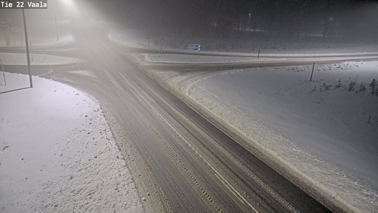 Weather Camera Image Road 22 Vaala, Vaala, Pohjois-Pohjanmaa