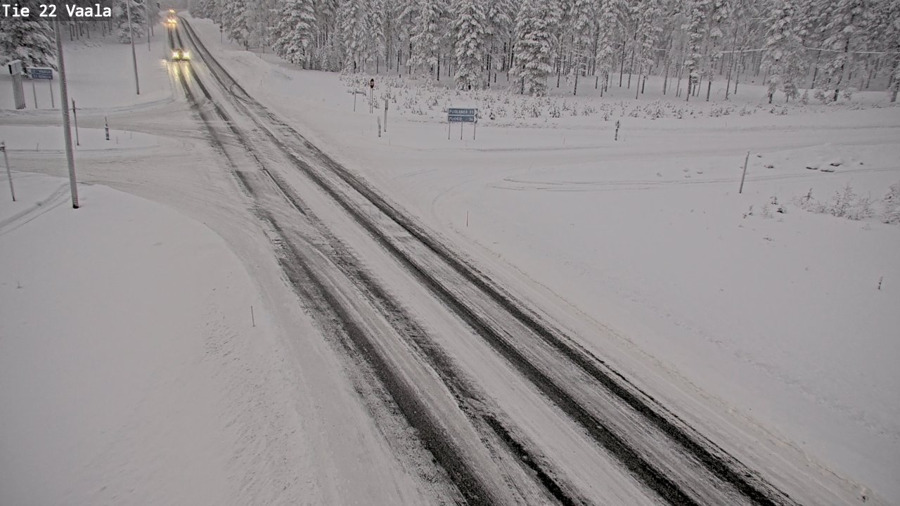 Weather Camera Image Väg 22 Vaala, Vaala, Pohjois-Pohjanmaa