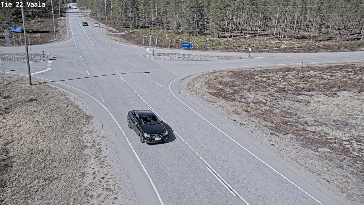 Weather Camera Image Väg 22 Vaala, Vaala, Pohjois-Pohjanmaa