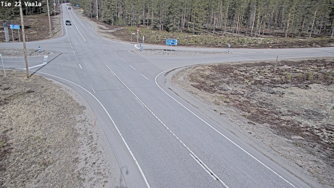 Weather Camera Image Väg 22 Vaala, Vaala, Pohjois-Pohjanmaa