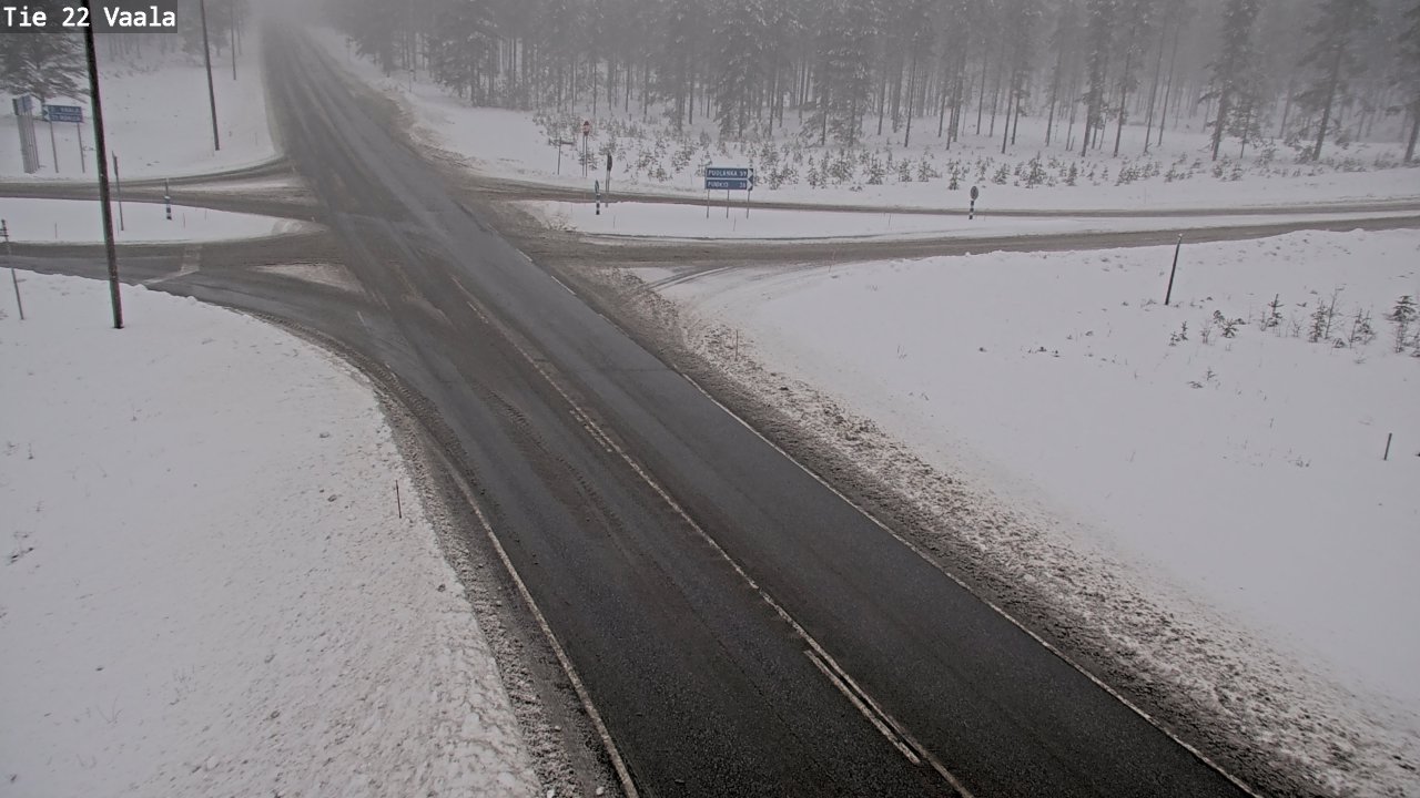 Weather Camera Image Road 22 Vaala, Vaala, Pohjois-Pohjanmaa