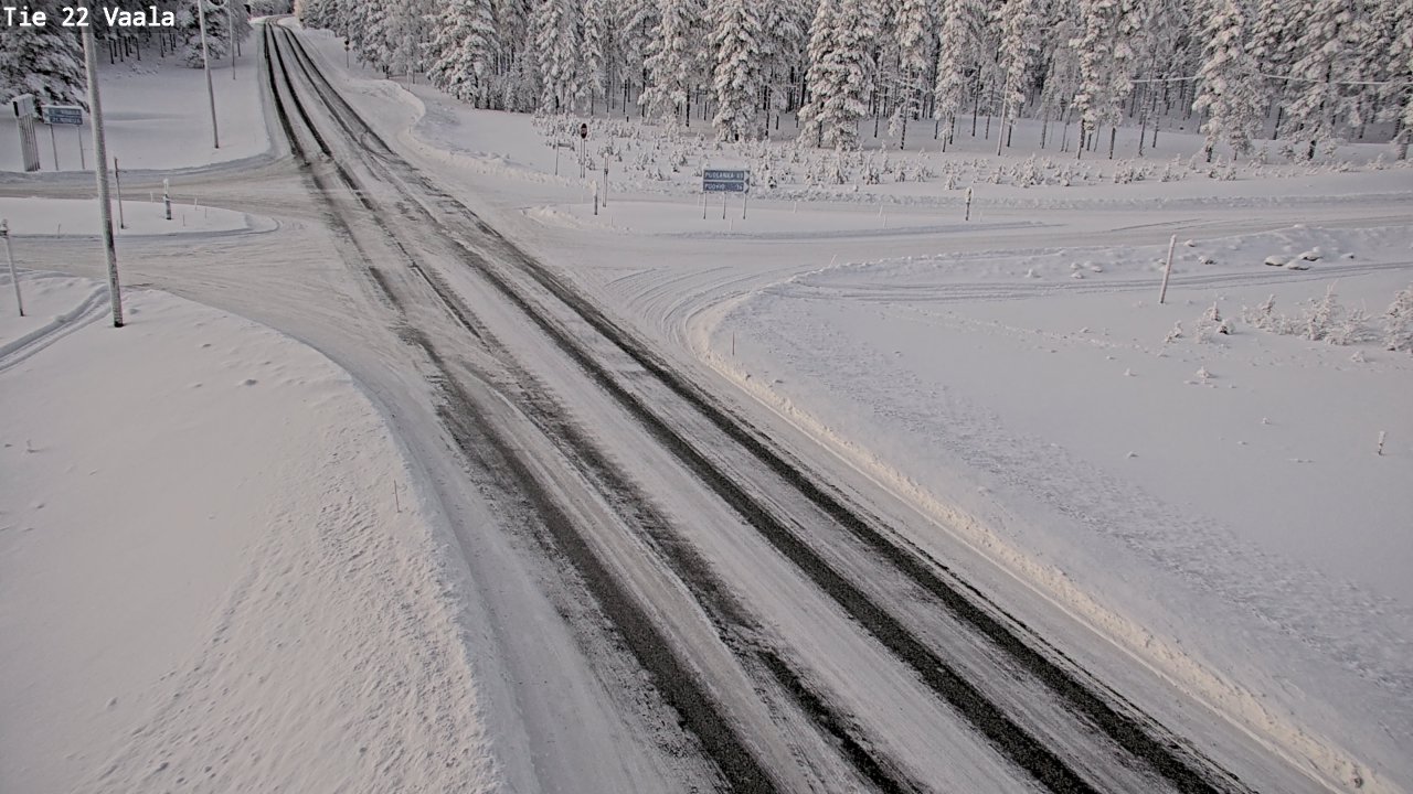 Weather Camera Image Road 22 Vaala, Vaala, Pohjois-Pohjanmaa