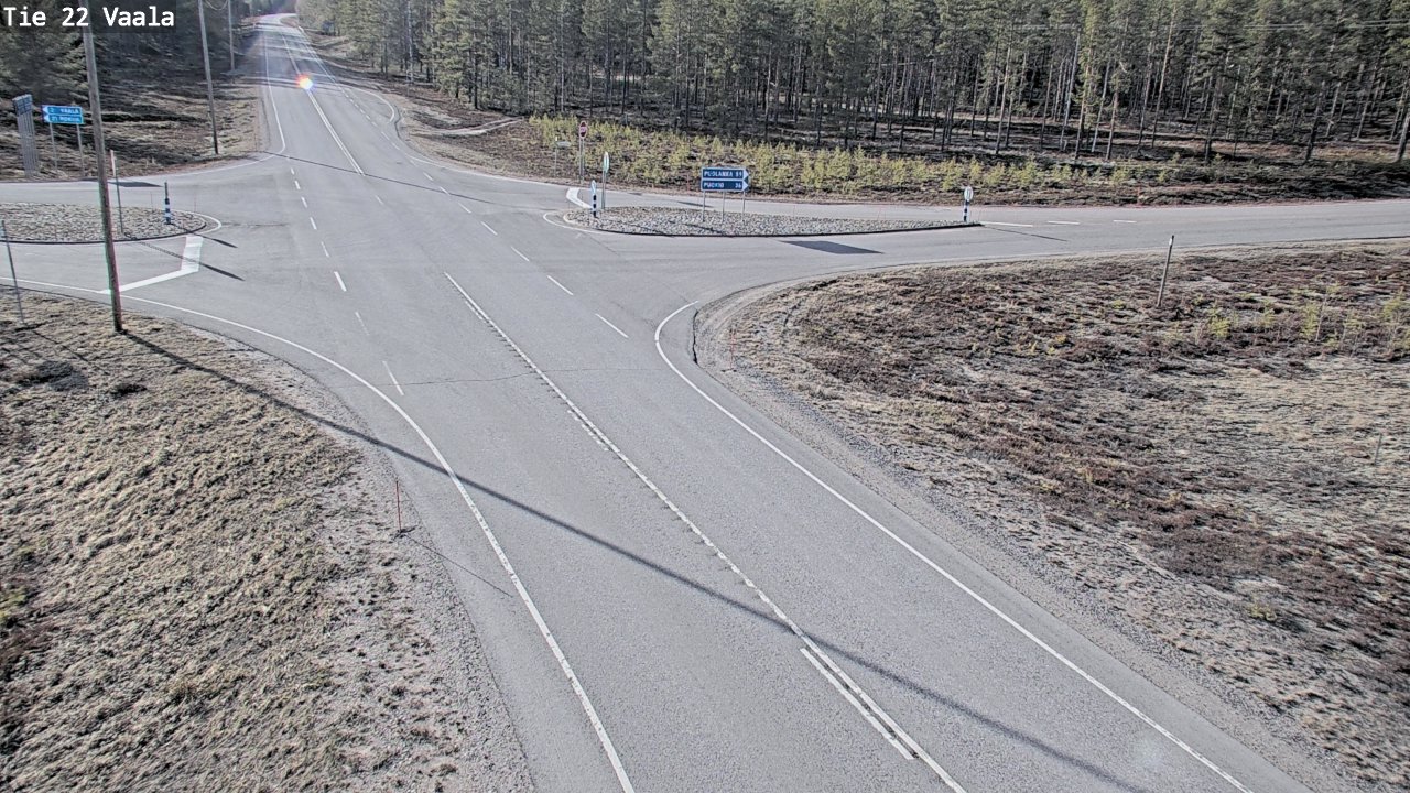 Weather Camera Image Väg 22 Vaala, Vaala, Pohjois-Pohjanmaa