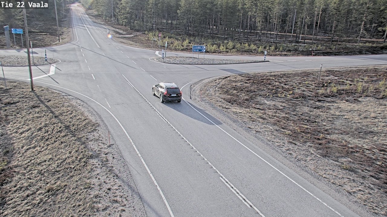Weather Camera Image Väg 22 Vaala, Vaala, Pohjois-Pohjanmaa