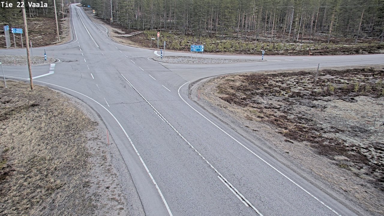 Weather Camera Image Väg 22 Vaala, Vaala, Pohjois-Pohjanmaa