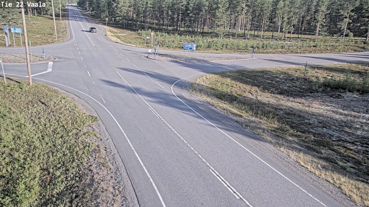 Weather Camera Image Road 22 Vaala, Vaala, Pohjois-Pohjanmaa