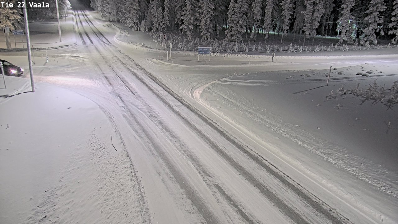 Weather Camera Image Väg 22 Vaala, Vaala, Pohjois-Pohjanmaa
