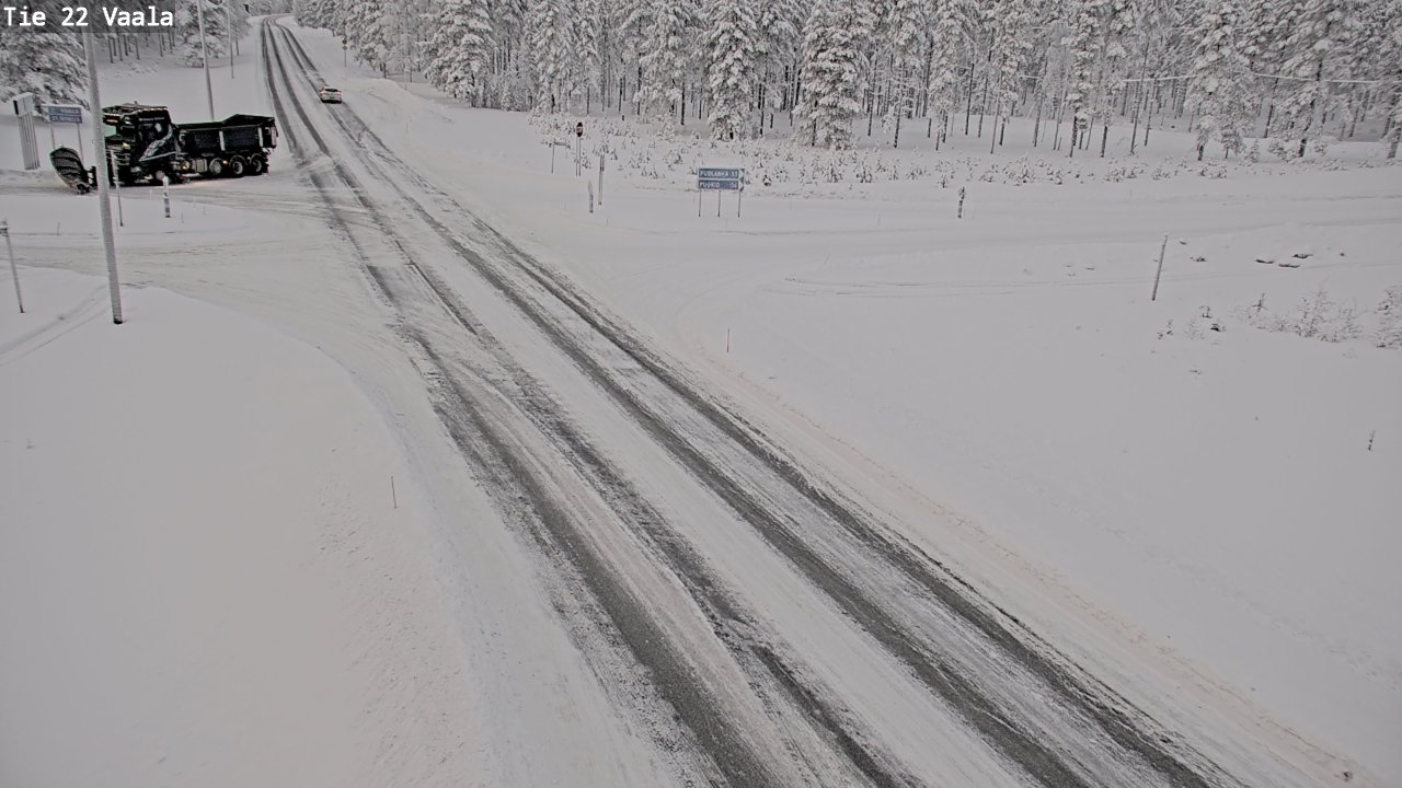 Weather Camera Image Väg 22 Vaala, Vaala, Pohjois-Pohjanmaa