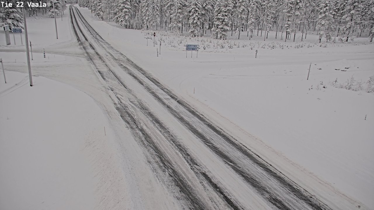 Weather Camera Image Väg 22 Vaala, Vaala, Pohjois-Pohjanmaa