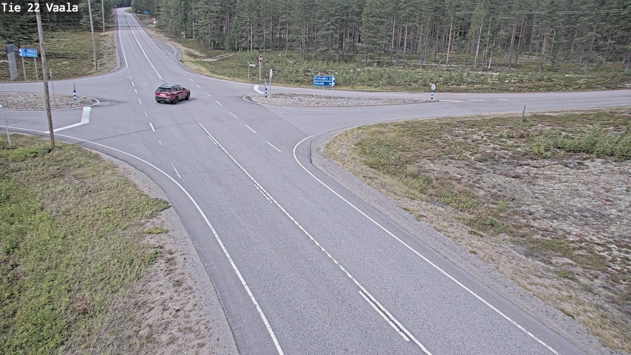Weather Camera Image Road 22 Vaala, Vaala, Pohjois-Pohjanmaa