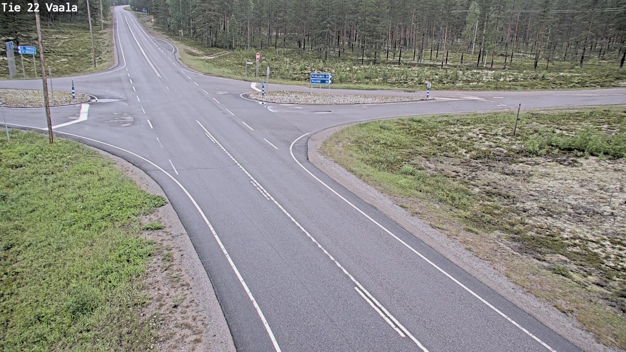 Weather Camera Image Väg 22 Vaala, Vaala, Pohjois-Pohjanmaa