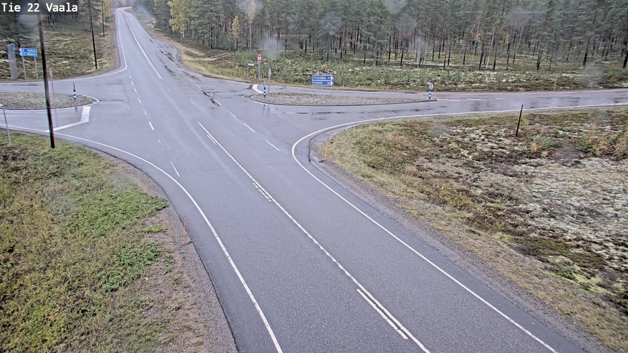 Weather Camera Image Road 22 Vaala, Vaala, Pohjois-Pohjanmaa