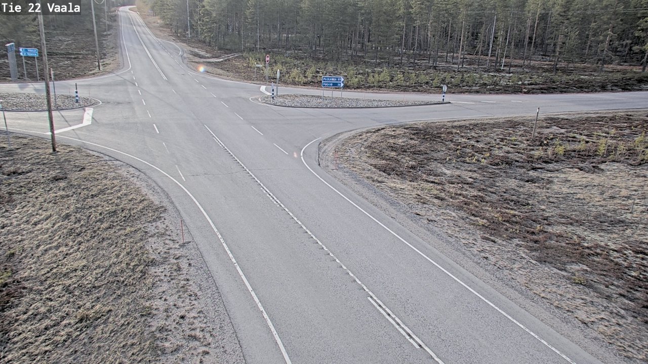 Weather Camera Image Väg 22 Vaala, Vaala, Pohjois-Pohjanmaa
