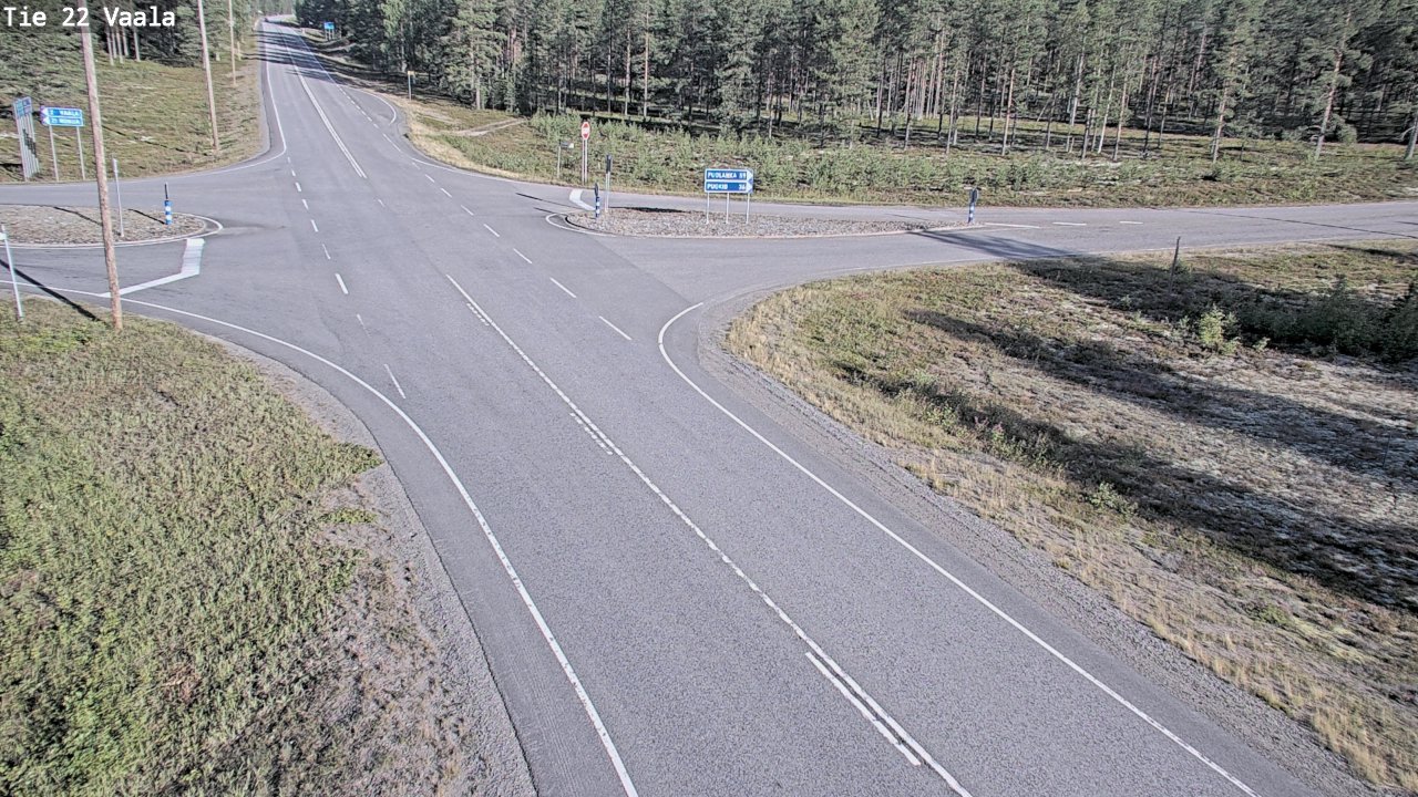 Weather Camera Image Road 22 Vaala, Vaala, Pohjois-Pohjanmaa