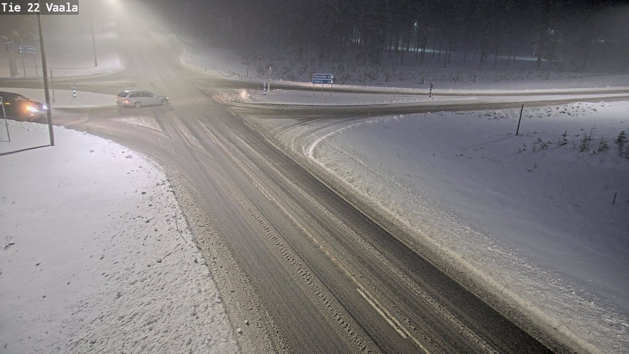 Weather Camera Image Road 22 Vaala, Vaala, Pohjois-Pohjanmaa