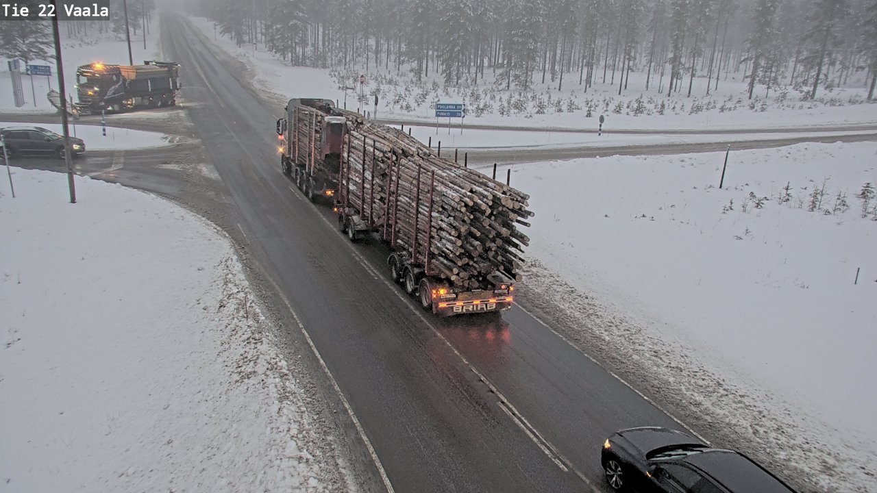 Weather Camera Image Road 22 Vaala, Vaala, Pohjois-Pohjanmaa