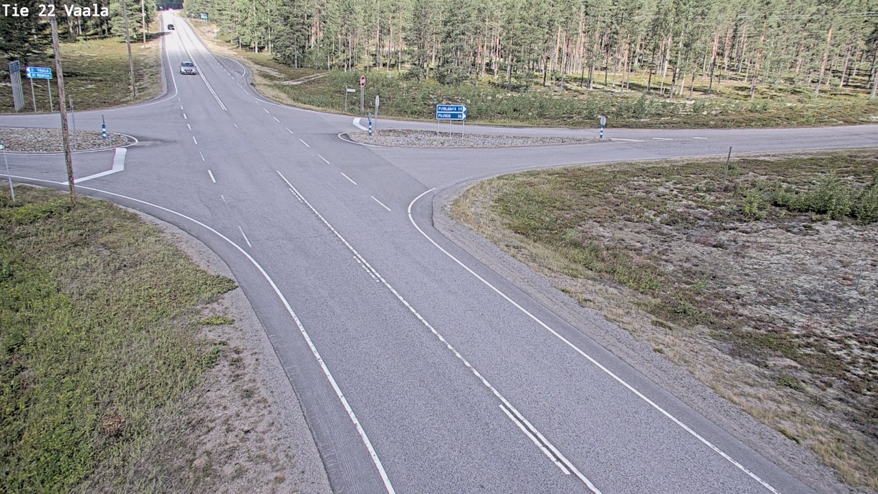 Weather Camera Image Road 22 Vaala, Vaala, Pohjois-Pohjanmaa