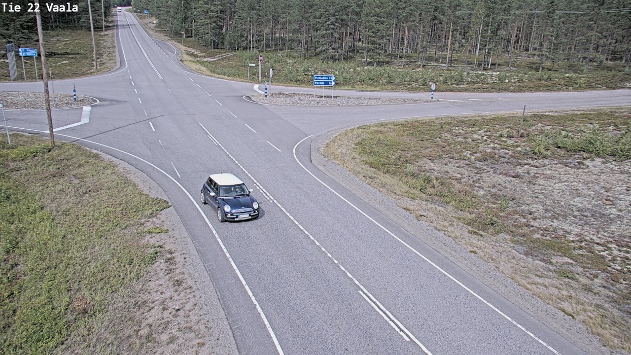 Weather Camera Image Road 22 Vaala, Vaala, Pohjois-Pohjanmaa