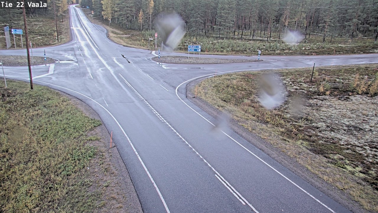 Weather Camera Image Road 22 Vaala, Vaala, Pohjois-Pohjanmaa