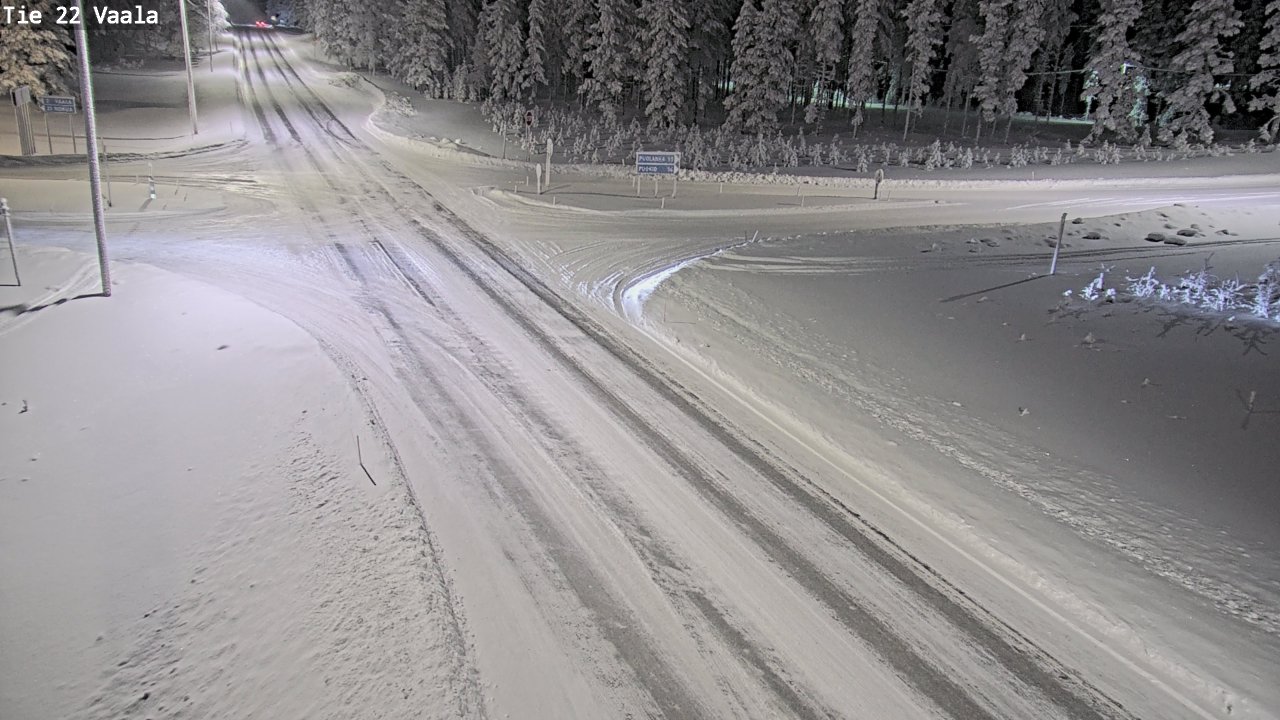 Weather Camera Image Väg 22 Vaala, Vaala, Pohjois-Pohjanmaa