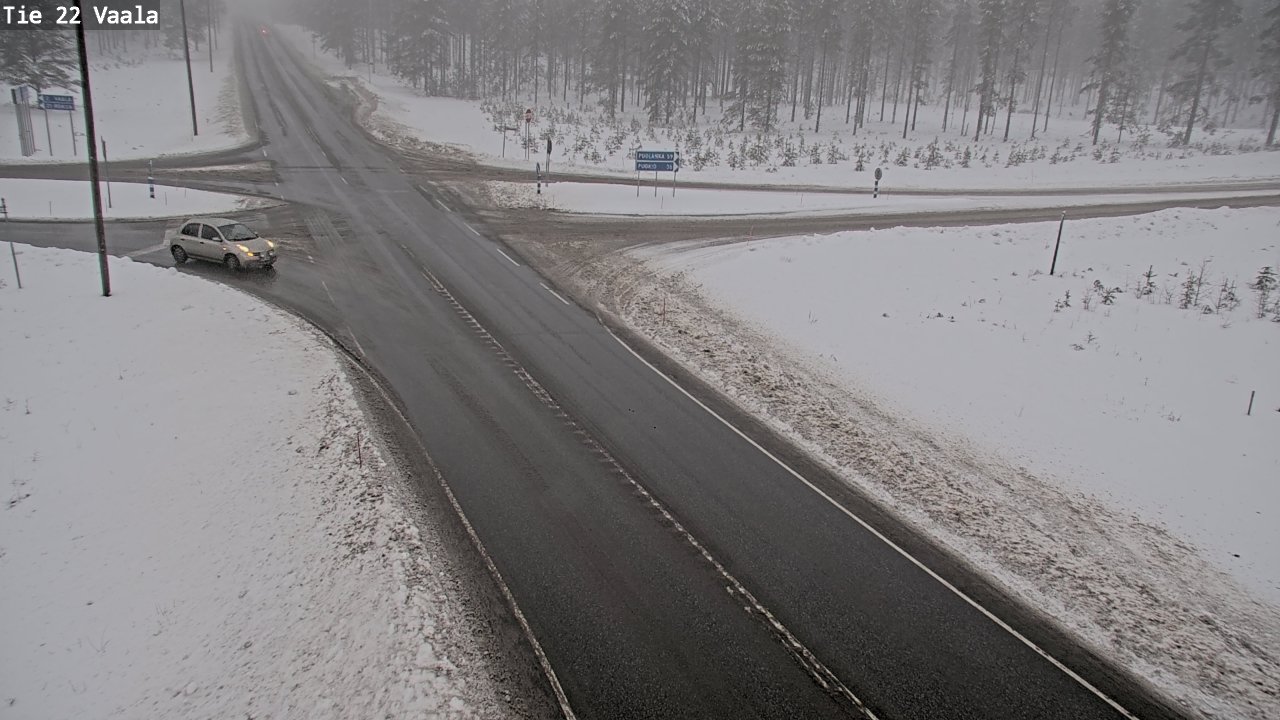 Weather Camera Image Road 22 Vaala, Vaala, Pohjois-Pohjanmaa