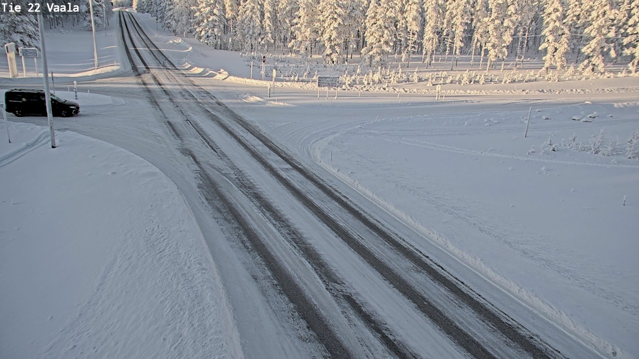 Weather Camera Image Road 22 Vaala, Vaala, Pohjois-Pohjanmaa