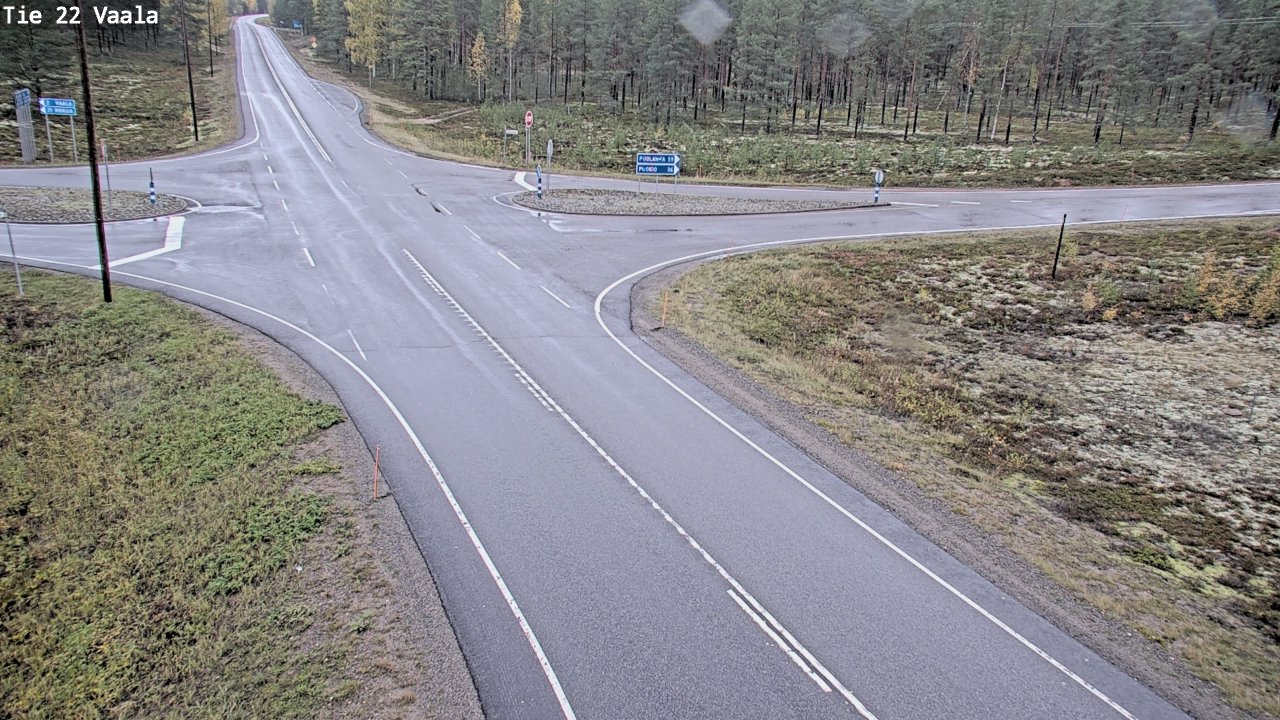 Weather Camera Image Road 22 Vaala, Vaala, Pohjois-Pohjanmaa