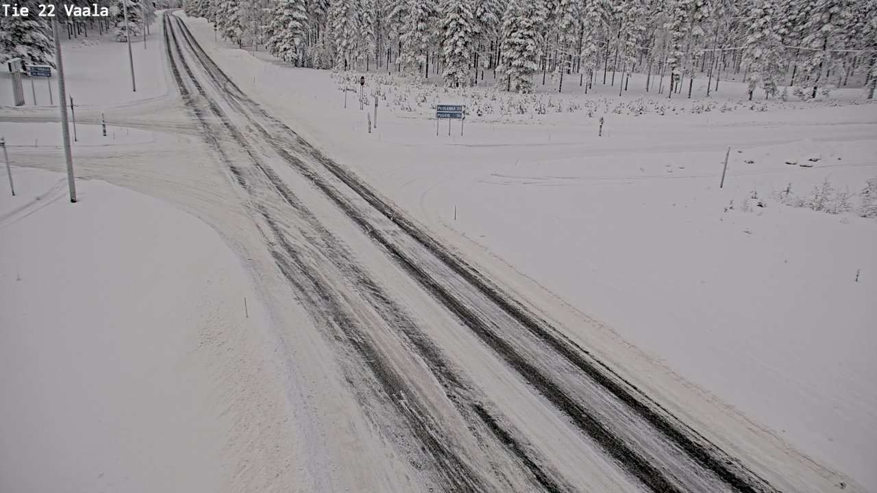 Weather Camera Image Väg 22 Vaala, Vaala, Pohjois-Pohjanmaa