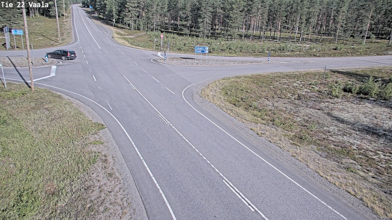 Weather Camera Image Road 22 Vaala, Vaala, Pohjois-Pohjanmaa