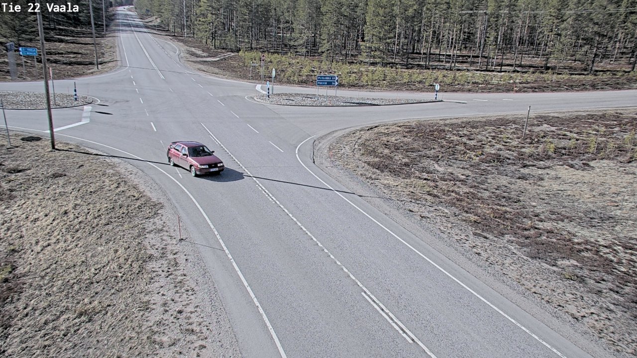 Weather Camera Image Väg 22 Vaala, Vaala, Pohjois-Pohjanmaa