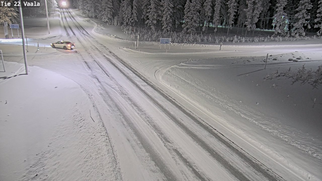 Weather Camera Image Väg 22 Vaala, Vaala, Pohjois-Pohjanmaa