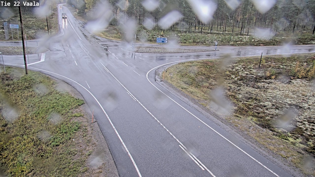 Weather Camera Image Road 22 Vaala, Vaala, Pohjois-Pohjanmaa