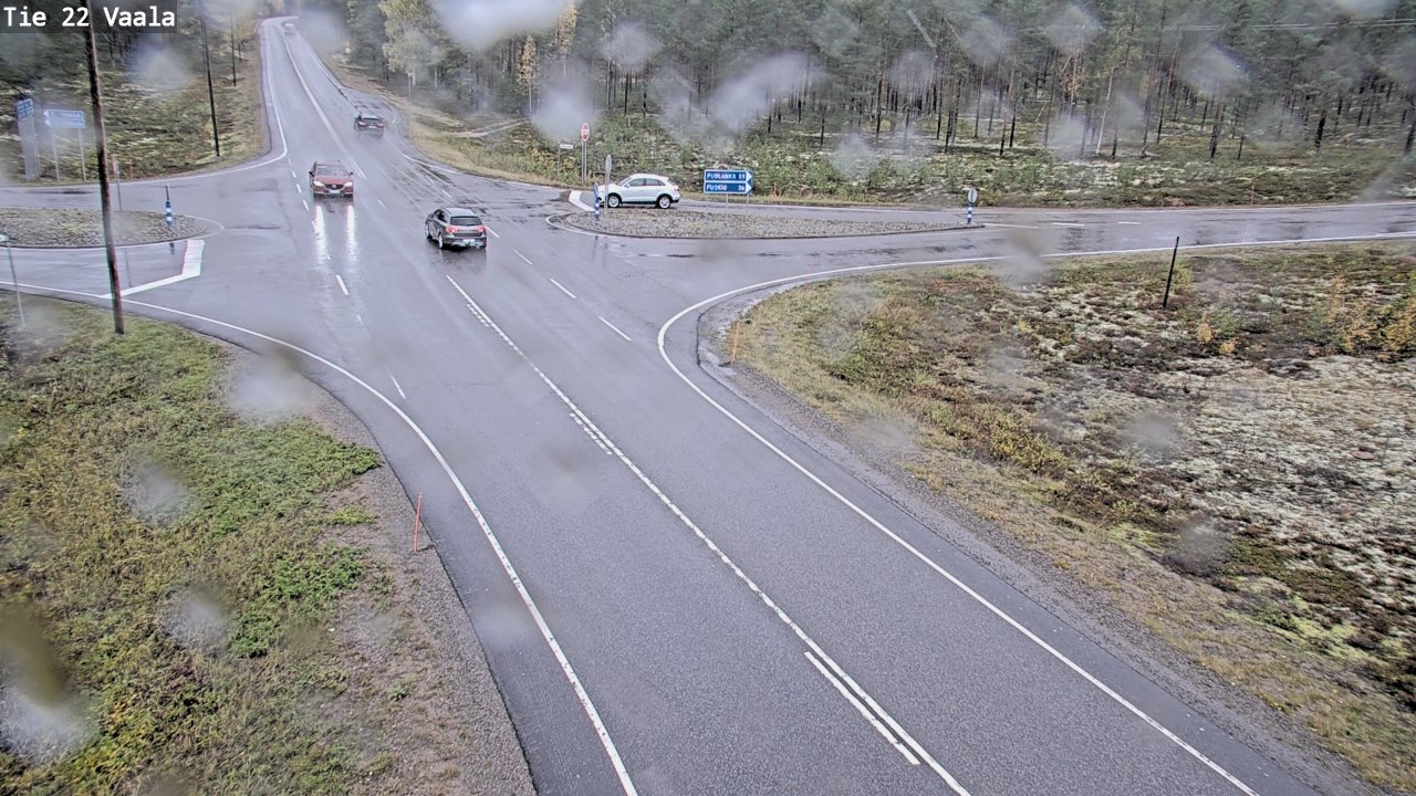 Weather Camera Image Road 22 Vaala, Vaala, Pohjois-Pohjanmaa