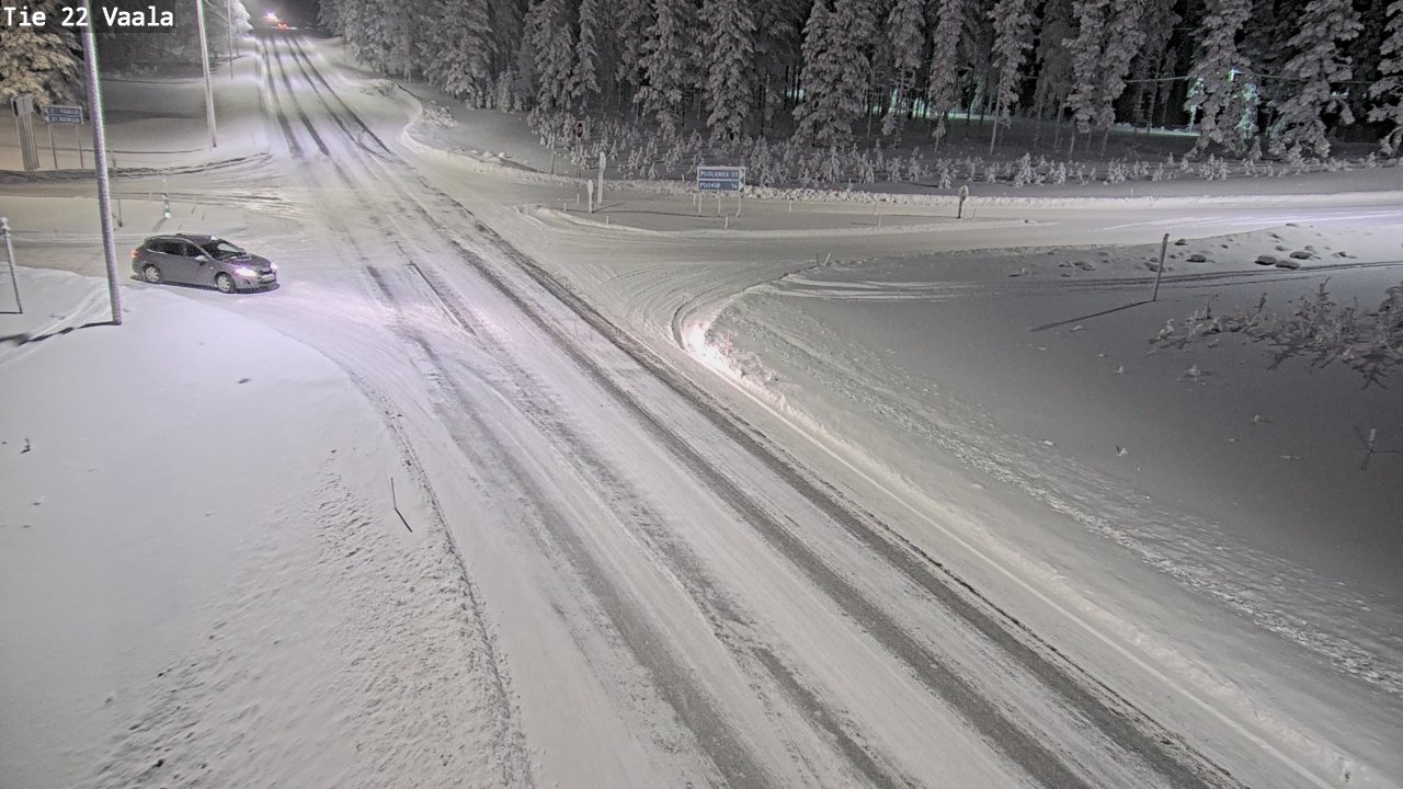 Weather Camera Image Väg 22 Vaala, Vaala, Pohjois-Pohjanmaa