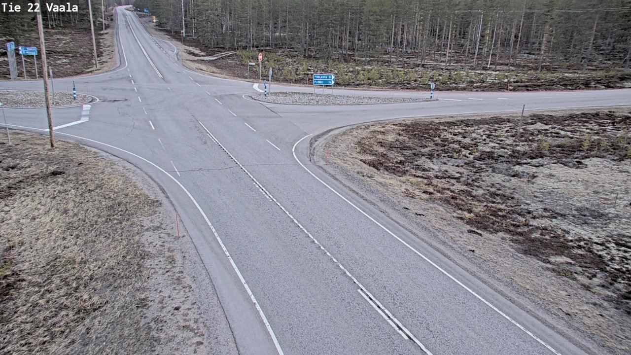 Weather Camera Image Väg 22 Vaala, Vaala, Pohjois-Pohjanmaa